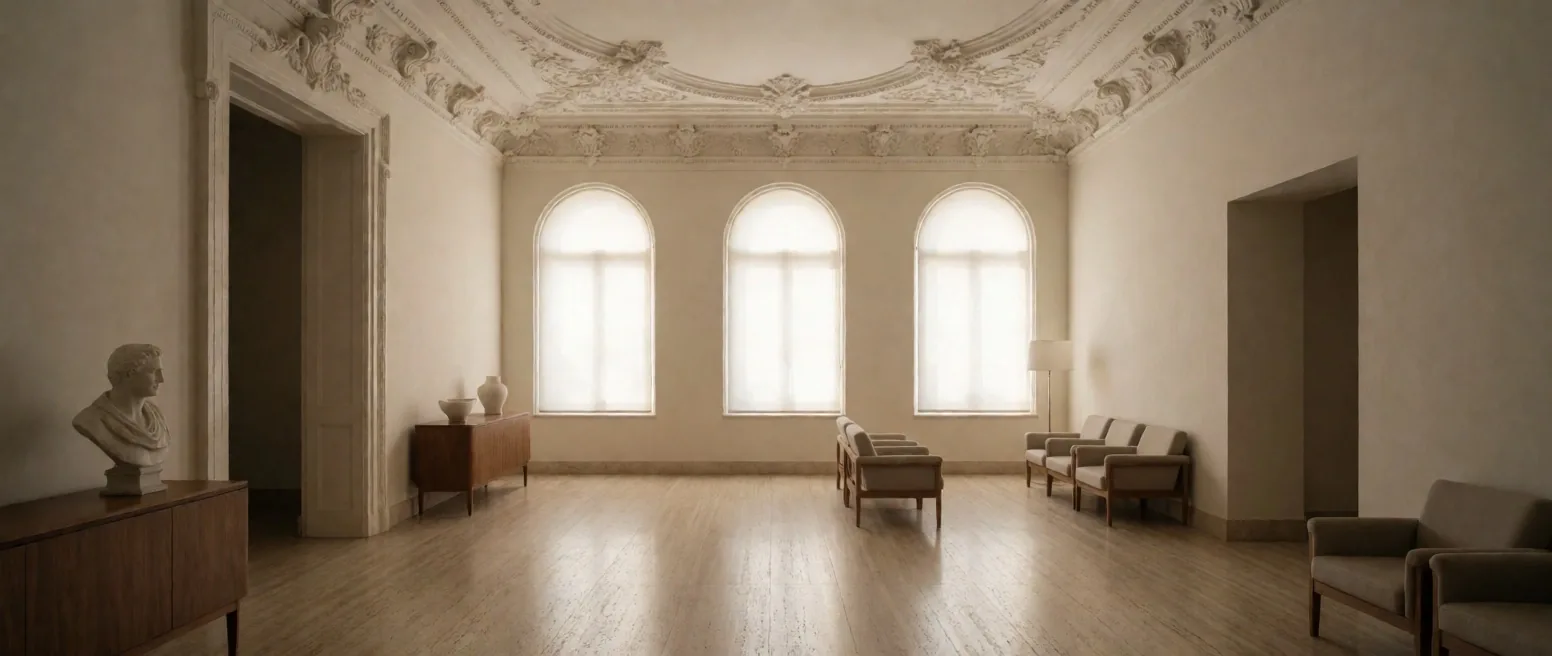 Hall central de sanatorio en Recoleta, Buenos Aires