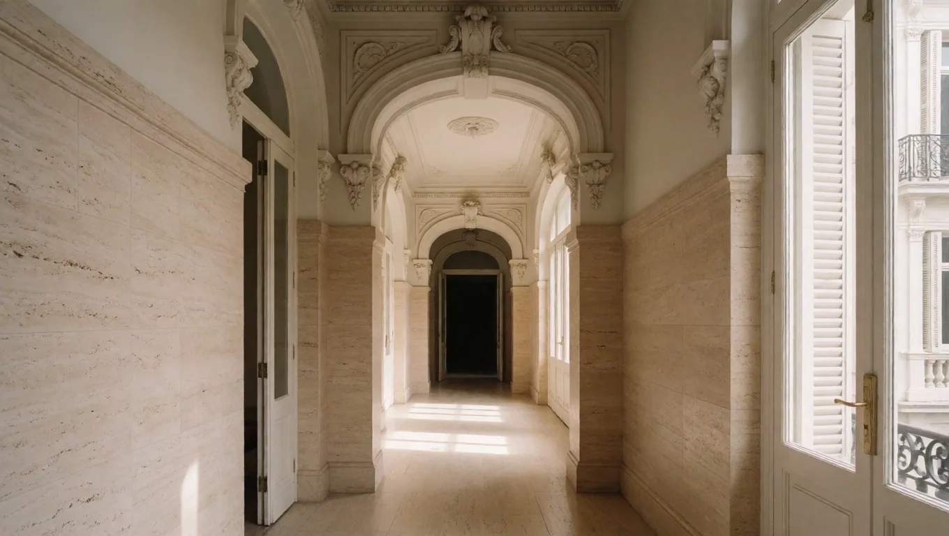 Corredor de institución cardiológica en Buenos Aires