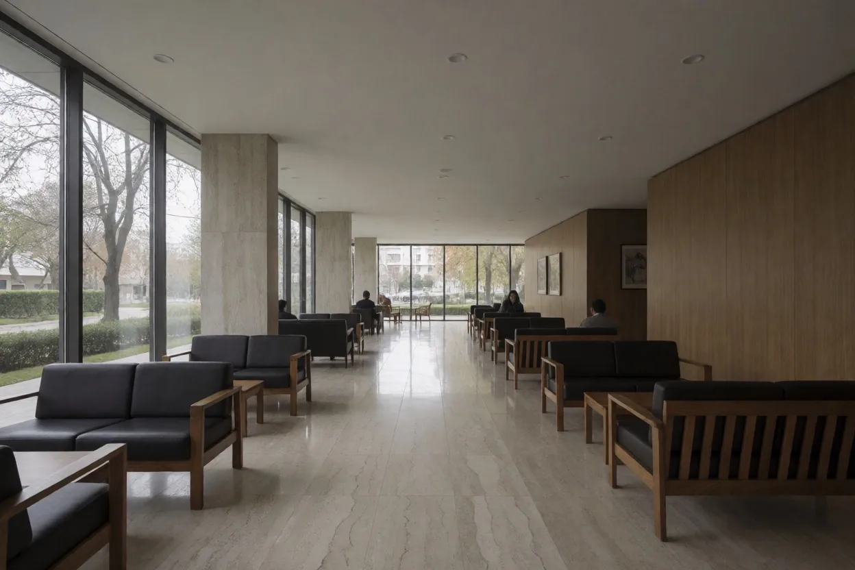 Departamento de atención al paciente internacional en una clínica privada de Buenos Aires